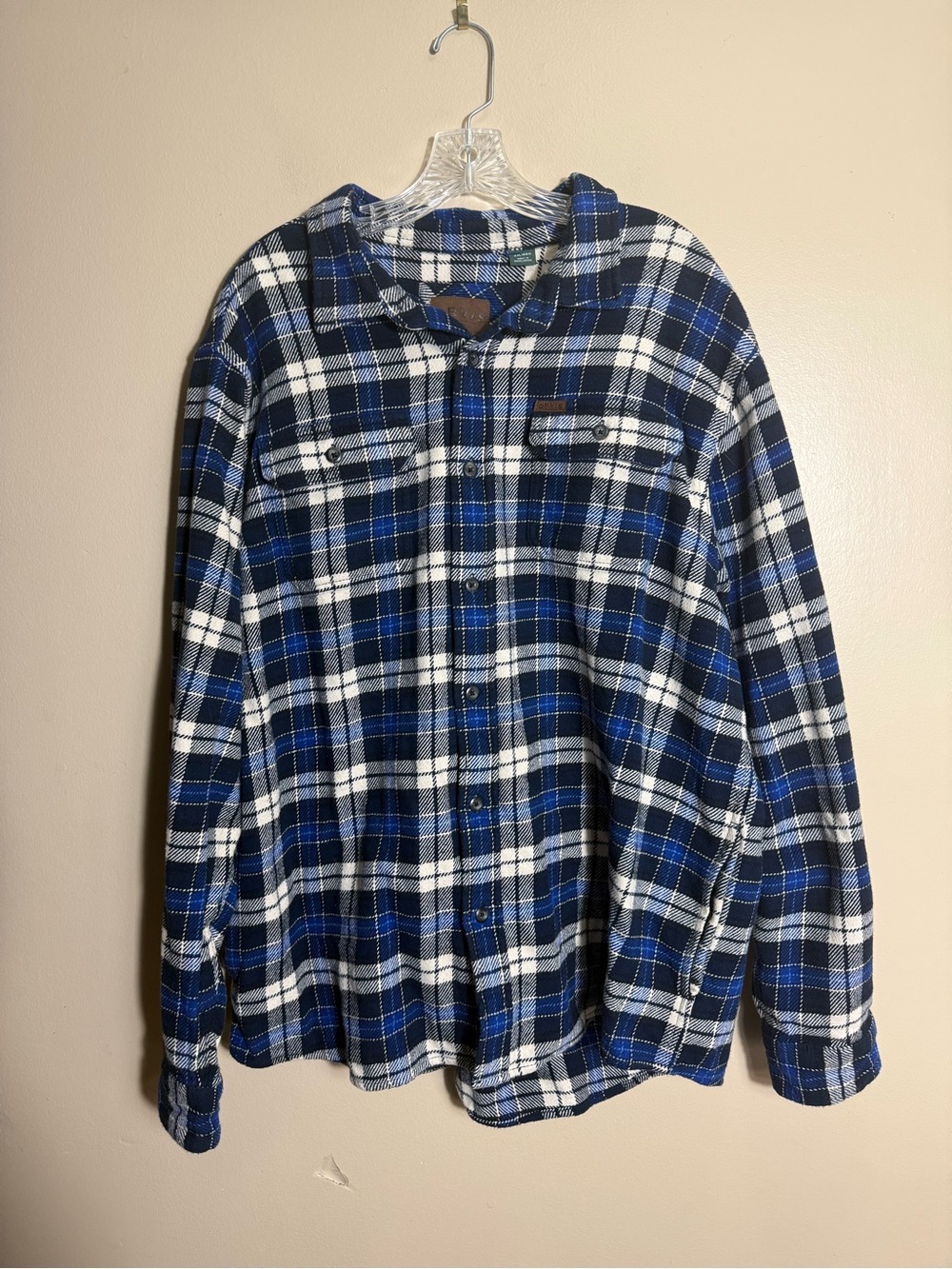 Orvis Heavyweight Plaid Flannel Shirt Jacket XXL Outdoor Hiking‎